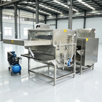 Machine à abattre la volaille commerciale en acier inoxydable, machine à plumer les poulets pour l'équipement de transformation de la volaille