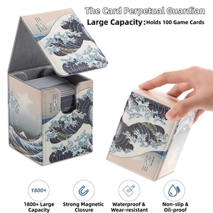OEM ODM Langlebige Luxuriöse Maßgefertigte Tragbare Umweltfreundliche PU-Leder Commander Deck Box <span class=keywords><strong>Tarot</strong></span> Yugioh TCG - Product Image 4