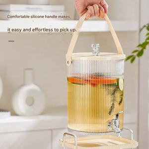 Carafe à eau froide avec robinet, <span class=keywords><strong>pichet</strong></span> à jus pour réfrigérateur, récipient filtrant pour boissons pour la maison, la cuisine, le camping, les fêtes - Product Image 5