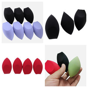 Éponge de maquillage en forme de fusée, Logo personnalisé, noir, violet, doux, sec et humide, Double usage, mélangeur cosmétique Double face - Product Image 5