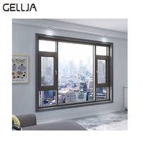 Ventanas y Puertas de Aluminio con Diseño Europeo Estilo Francés, Marco de Acero Inoxidable, Vidrio Templado, Abatibles, Insonorizadas para Dormitorio