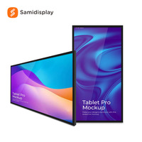 Señalización Digital Colgante de 32 y 43 Pulgadas para Interiores, Pantalla Publicitaria para Ventanas y Techos, Tablero de Menú LCD Montado en la Pared, Máquina de Publicidad