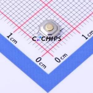 TD-1152SR-1.5H-250 Tactile Switch SMD-4P,5.2x5.2mm Switch Single Pole Single Throw Round Button 2.5N Vertical Mount - Product Image 1