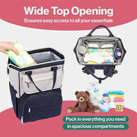 Sac multifonctionnel pour maman Sac d'extérieur pour poussette de bébé Sac à dos de voyage étanche pour maman Sacs de rangement pour couches de maternité
