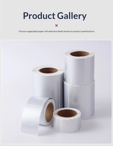 Etiqueta de aluminio en blanco para impresión personalizada, tamaño personalizado, adhesiva, con código de barras, etiqueta plateada de PET, etiqueta con código de barras - Product Image 1