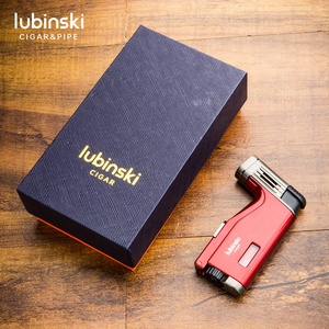 Chama dobro portátil Windproof charuto fogo alto do isqueiro carga direta tocha personalizada grupo do presente do negócio - Product Image 6