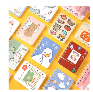 Dễ thương Mini A5 xoắn ốc máy tính xách tay phim hoạt hình phác thảo cuốn sách nhật ký xách tay bìa các tông cho sinh viên văn phòng trường - Product Image 1