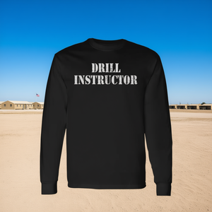 Maglietta a Maniche Lunghe per Istruttore di Addestramento, Nera, Stile Militare, Maglietta Promozionale - Product Image 3