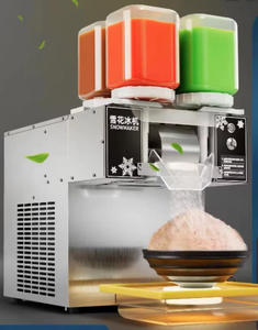 Commerciële Bingsu Geschaafde Ijsmachine <span class=keywords><strong>4</strong></span> Smaken In Één Sneeuwvlok Ontwerp Spiraalvormige Vriezer Met Kernlagercomponenten - Product Image 4