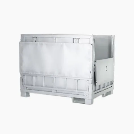 Foldable Stackable Steel Pallet Box Crates for Warehousing Transportation Turnover Box