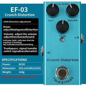 Pedal de Efectos para Guitarra <span class=keywords><strong>El</strong></span>éctrica de Venta Directa de Fábrica: Distorsión, Delay/Chorus/Tremolo con Control de Perillas, Profesional, Individual - Product Image 4
