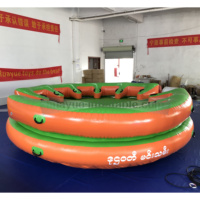 Bateau banane gonflable de sport nautique, Tube de Ski nautique, bateau de salon Twister, vente en gros