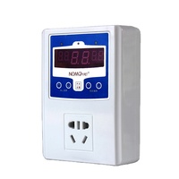 NOMOYPET Contrôleur de température de thermostat à affichage numérique de bonne qualité avec voyant lumineux pour reptile