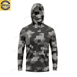 Camisa de Pesca de Manga Larga Transpirable con Logotipo Personalizado, Secado Rápido, Protección UV UPF 50, Poliéster Resistente, Ropa de Pesca para Hombre - Product Image 2