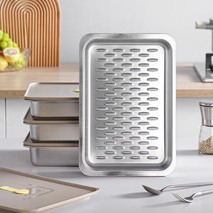 ถาดสแตนเลสทรงสี่เหลี่ยม 5000 มล. ฝาปิด PP ปิดผนึก ก้นทรง<span class=keywords><strong>เวฟ</strong></span> ไม่ติดกระทะ สำหรับแช่แข็ง ภาชนะใส่อาหารทะเลดอง <span class=keywords><strong>กล่อง</strong></span><span class=keywords><strong>ข้าว</strong></span>กลางวัน - Product Image 4