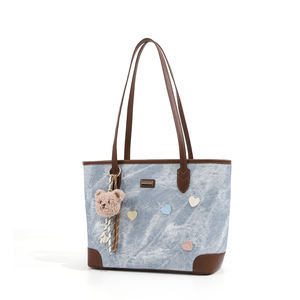 Borsa a Tracolla da Donna con Orsetto, Design <span class=keywords><strong>Graffiti</strong></span> con Fodera in Poliestere PU, Cerniera Personalizzabile per Autunno Estate - Product Image 3