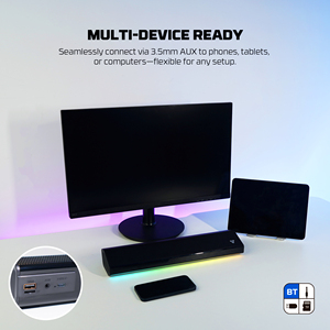 Fantech bs162 10W Loud loa không dây <span class=keywords><strong>PC</strong></span> chơi Game RGB ánh sáng bt5.4 AUX đầu vào trình điều khiển kép phong phú Bass nhà âm thanh âm nhạc loa - Product Image 6