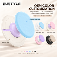 Penyangga Ponsel Magnetik Silikon Lembut yang Ditingkatkan, Cetak Logo Kustom dan Pencocokan Warna, Aksesoris Grosir Pabrik OEM/ODM
