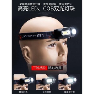 Led Headlamp Rechargeable 2000Mahn Xpe Light Source With Usb Charging For Outdoor Camping Fishing Waterproof - Product Image 4