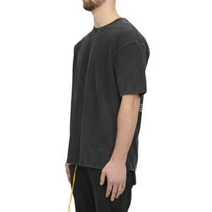 T-shirt pour homme 100% coton, impression DTG personnalisée, surdimensionné, épaules tombantes, délavage acide - Product Image 2