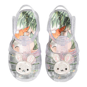 Sandalias de Verano 2026 para Niños y Niñas, Zapatos de Gelatina Infantiles Antideslizantes e Impermeables con Cierre de Velcro y Punta Cerrada, Zapatos de Playa - Product Image 5