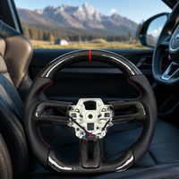 Volant sport en fibre de carbone Mustang pour les modèles Dark Horse EcoBoost GT 2018-2023, volant en fibre de carbone et Alcantara