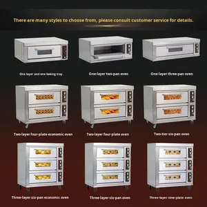1 boong 1 khay Lò nướng điện thép không gỉ thương mại nướng lò với điều chỉnh nhiệt độ & hẹn giờ cho Bánh mì/Pizza/Cookies - Product Image 4