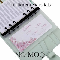 Hongbo superventas claro/sólido A6 tablero 6 anillas carpeta efectivo/dinero insertar 12 meses presupuesto carpeta sobres cuaderno