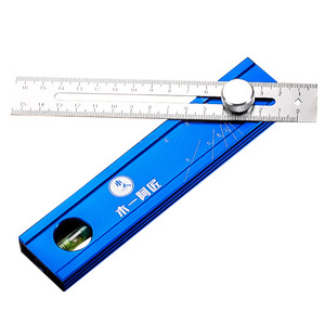 Niu Xiang Multifunctional Aluminum Alloy Positioning Ruler Dual Scale Woodworking Angle Marking Tool - Product Image 4