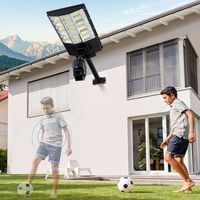Lampadaire solaire LED IP67 avec caméra CCTV 4G 4MP, éclairage extérieur de surveillance 1000W alimenté par batterie en plastique