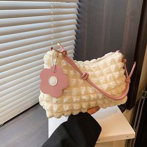 I-0588 Nueva Colección de Bolsos de Hombro para Mujer, Bolsos Casuales de Mano, Bolsos de Moda, Bolsos Tote de Color Sólido - Product Image 1