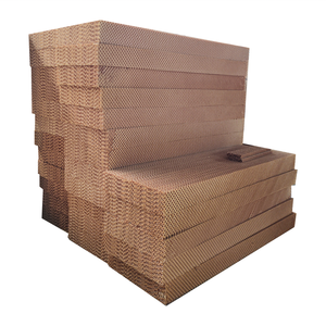 Almohadilla de enfriamiento por evaporación de muestra gratis para granjas porcinas, planta industrial, ganado, Color marrón, precio de fábrica, revestimiento negro - Product Image 2