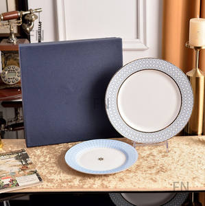 Assiette en céramique pour cuisine occidentale européenne, idéale pour hôtels, restaurants, petit-déjeuner, desserts et steaks - Product Image 1