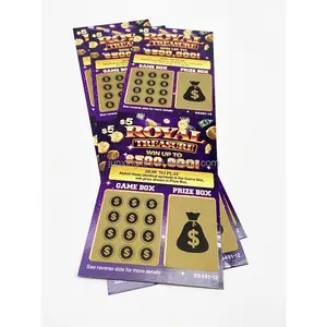 Oem Factory Direct The Scratch Card all'ingrosso gratta e vinci carta della lotteria ricarica del telefono cellulare Scratch Card