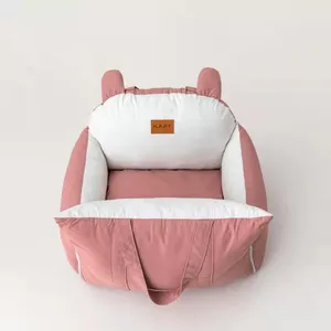 Dog Car Seat Pet Booster Seat Custom Inflatable Bed Pet Dog Carrier Bag Pet Cushion Round Cat Dog Bed