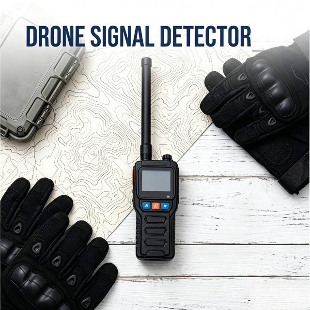 Handheld FPV Drone Detector Anti Drone System 70MHz-6.2GHz Full-Band UAV Signal Warning Alarm Remote Control 1.5-3KM Range
