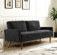 Moderne gepolsterte 3-Sitzer-Couch im europäischen Stil Chic Wohnzimmer möbel Sitzmöbel für Home Apartment Office Velvet Sofa