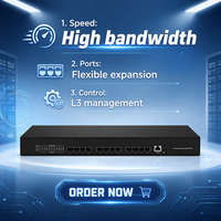 Switch Ethernet Terkelola L3 12-Port 10Gb dengan Uplink SFP+ untuk Pusat Data, ISP, Jaringan Perusahaan & Solusi Kampus