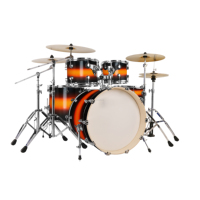 5 Parçalı Davul Seti Trampet, Floor Tom, Kick Davul, 4 Zil, Zil Standı ve Davul Taburesi ile