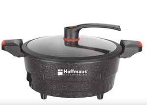 Casserole électrique Hoffmans HM-3032 8L, 1500W, autocuiseur à micro-pression, antiadhésif, <span class=keywords><strong>appareil</strong></span> de cuisine avec couvercle à glissière sécurisée - Product Image 3