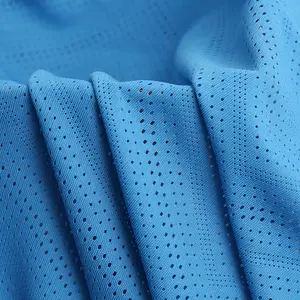 Dri Fit Độ Ẩm Wicking Thể Thao Nhanh Khô Polyester Lưới Jersey Dệt Kim Vải May Mặc Cho T-shirt Thể Thao