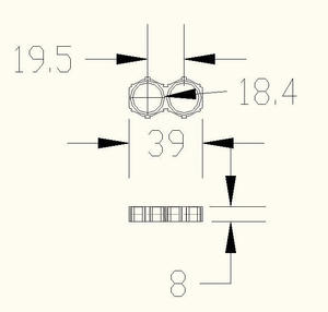 ที่ยึดแบตเตอรี่ลิเธียมแบบ 18650 ที่สามารถเรียงซ้อนและต่อประกอบกันได้ - โครงสร้างแบบโมดูลาร์ที่เชื่อมต่อกันได้สำหรับการจัดเรียงเซลล์ขนาด 1x2, 1x10, 1x13 - Product Image 6