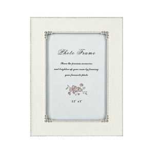 Zinc Alloy <strong>Frame</strong> White Enamel Wedding <strong>Photo</strong> <strong>Frame</strong> Set up Vintage 4x6 Picture <strong>Frames</strong> - Product Image 1
