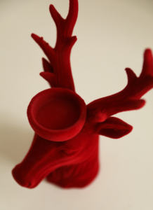 2024 New Listing Handmade Ocean Flocking Resin Deer Head Decor <b>Candle</b> Holders Mold - Product Image 5