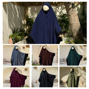 כל המכסים מותאמים אישית khimar חיג 'אב פרמיה ארוכה נידה בגדי אילמים נשים מוסלמים צרפתית תרנגול הודו khimar - Product Image 2