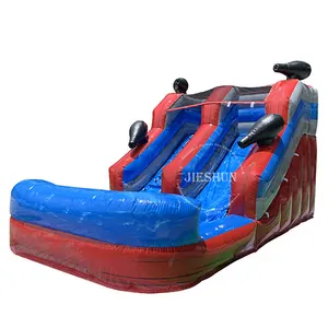 18ft 20ft 22ft thương mại trượt nước Inflatable trẻ em mùa hè đá cẩm thạch trượt nước Inflatable sân sau Inflatable trượt nước