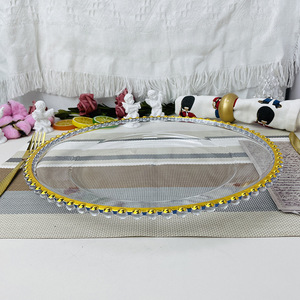<span class=keywords><strong>Pas</strong></span> <span class=keywords><strong>cher</strong></span> 13 pouces clair désherbage Table décoration or argent perlé acrylique <span class=keywords><strong>verre</strong></span> chargeur plaque fête mariage décor assiettes <span class=keywords><strong>en</strong></span> <span class=keywords><strong>plastique</strong></span> - Product Image 4