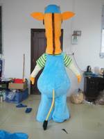 Costume de mascotte en peluche girafe adulte personnalisé Blue Sky Professional pour fête de Noël