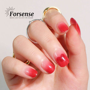 Produttore all'ingrosso piccola stampa rossa sulle <span class=keywords><strong>unghie</strong></span> con adesivo en gros alla rinfusa coreano corto quadrato finto chiodo con colla di gelatina en caja - Product Image 5