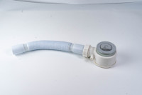 Ensemble de vidange de baignoire de douche Pop-Up Hydrorelax, tuyau de descente flexible avec trop-plein chromé